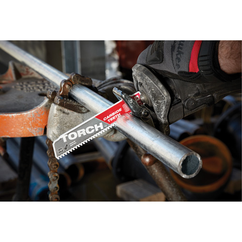 Milwaukee 48-00-5302 Lame de scie Torch Sawzall, Carbure, 7 Dents par pouce, 9" lo x 1" la