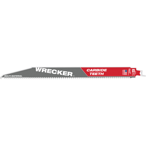 Milwaukee 48-00-5243 Wrecker Sawzall&reg; Blade, Carbide, 6 TPI, 12" L x 1" W