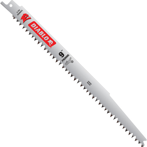 Diablo DS0905FG5C Fleam Ground Reciprocating Saw Blade for Pruning, 5 TPI, 9" L