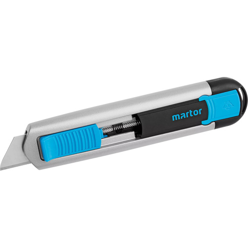 Martor 5.40004e+07 Couteau de s&eacute;curit&eacute; r&eacute;tractable Secunorm 540, 17,7 mm, Acier, Prise en Aluminium