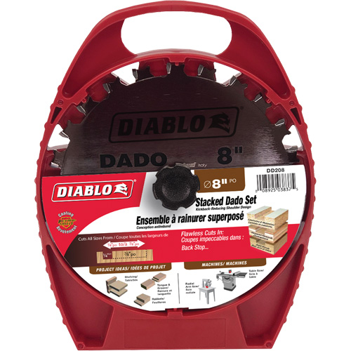 Diablo DD208HC Carbide Stacked Dado Saw Blade Set