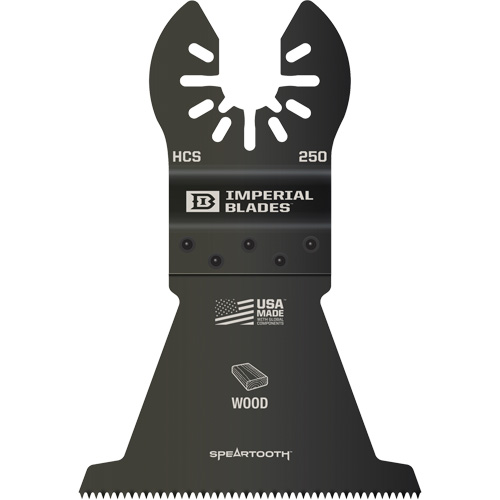 Imperial Blades IBOA250-1 Lame pour outil oscillant pour la coupe rapide du bois Speartooth One Fit