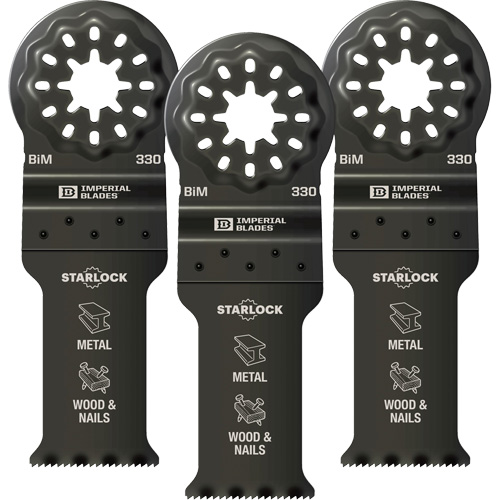 Imperial Blades IBSL330-3 Starlock 1-1/8" Standard Metal Blade