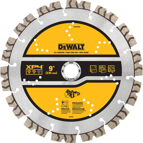 DEWALT DW47924 Lame segment&eacute;e diamant&eacute;e tout usage XP4