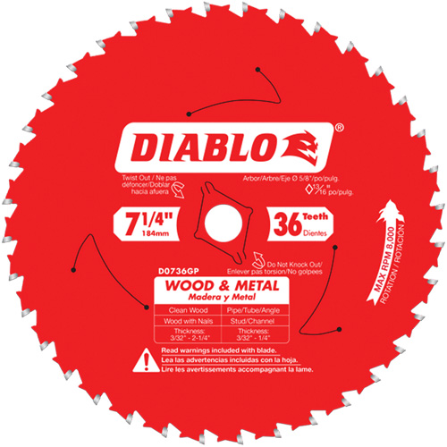 Diablo 14-Inch 72-Tooth Cermet Circular Saw Blade – D1472CF For Metal & Stainless Steel