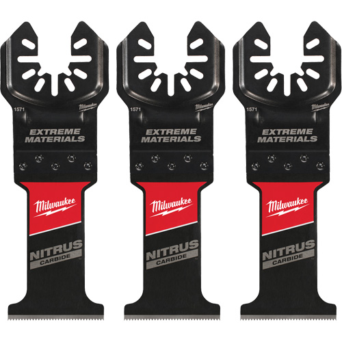 Milwaukee 49-25-1573 Nitrus Carbide Extreme Materials Universal Fit Open-Lok Oscillating Multi-Tool Blades