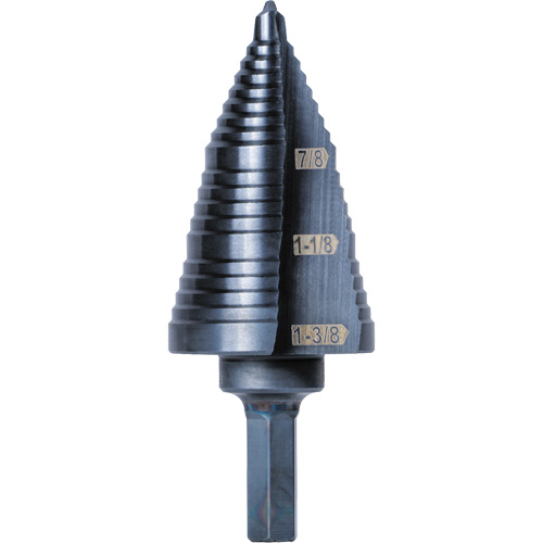 Klein Tools KTSB15 Foret &eacute;tag&eacute; 3 pas, 7/8" - 1-3/8", Acier rapide