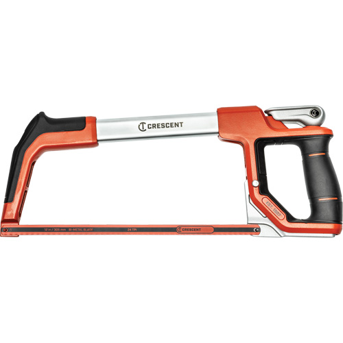 Crescent CTHACK Scie &agrave; m&eacute;taux &agrave; tension rapide avec poign&eacute;e &agrave; double mat&eacute;riau, 12", Prise Ergonomique