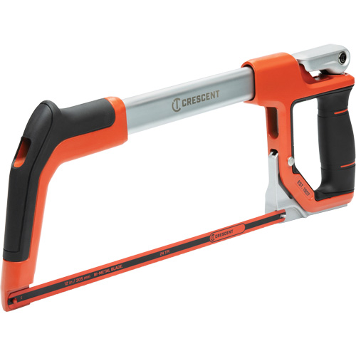 Crescent CTHACK Scie &agrave; m&eacute;taux &agrave; tension rapide avec poign&eacute;e &agrave; double mat&eacute;riau, 12", Prise Ergonomique