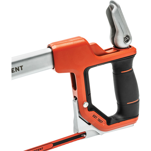 Crescent CTHACK Scie &agrave; m&eacute;taux &agrave; tension rapide avec poign&eacute;e &agrave; double mat&eacute;riau, 12", Prise Ergonomique