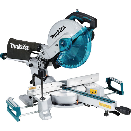 Makita LS1110F Scie &agrave; onglets combin&eacute;e &agrave; glissi&egrave;re avec ligne de coupe &agrave; DEL, 10", 13,1 A