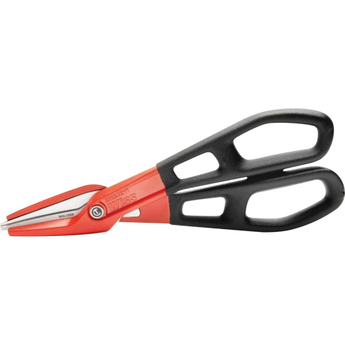 Crescent WAL13SS 13" Serrated Aluminum Tinner Snip with Dipped Handle, 3" Cut Length, Straight Cut