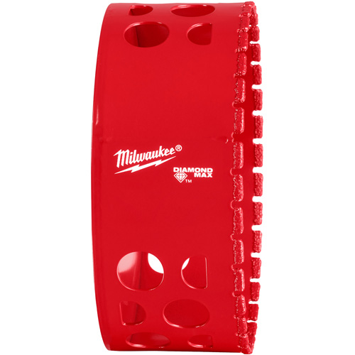 Milwaukee 49-56-5687 Diamond Max Hole Saw Bit, 4-1/4", 1-1/2" Depth of Cut, Diamond
