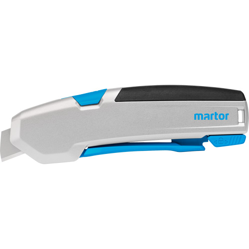 Martor 625095.02 Secupro 625 Retractable Safety Knife with Short Blade, 15 mm, Heavy-Duty, Aluminum Handle