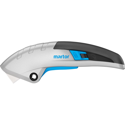 Martor 1220019.17 Secupro Martego Retractable Safety Knife, 9 mm, Ceramic, Heavy-Duty, Aluminum Handle