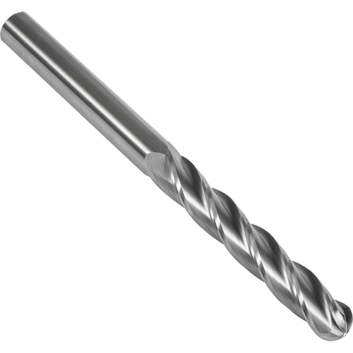 Dormer 7648899 Fraise en bout sph&eacute;rique extra longue 30° S147, 1/2" dia., 6" lo, 4 cannelures, 1/2" tige, Carbure