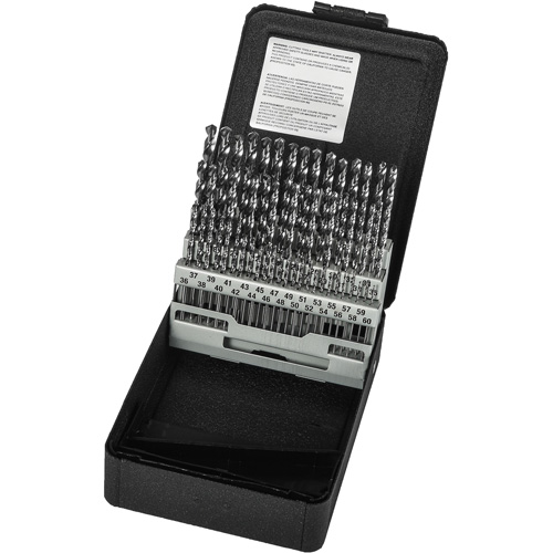 Precision 5995672 Jobber Length Drill Bit Set, 60 Pieces, High Speed Steel