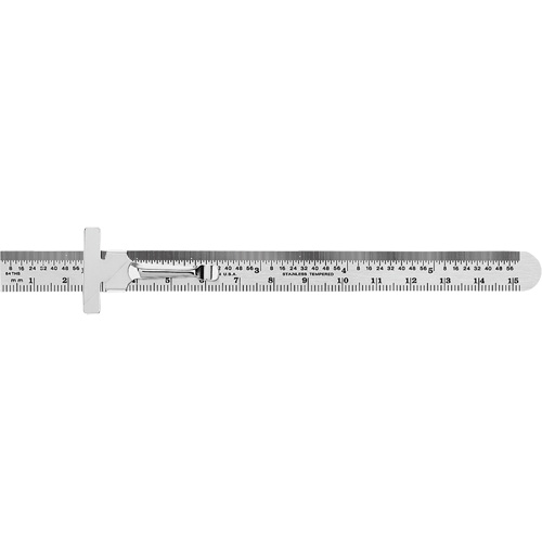 General Tools 300ME Economy Precision Flexible Ruler, 6" L, Steel