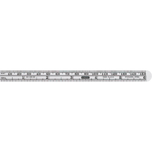 General Tools 305ME Economy Precision Flexible Ruler, 6-1/2" L, Steel