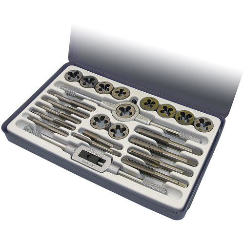 JET 024302 SAE Alloy Tap and Die Set, 24 Pieces