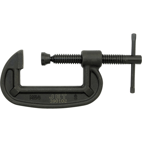 JET 390106 Heavy-Duty C-Clamp, 6-1/4" (158.75 mm) Capacity, 2-1/2" (63.5 mm) Throat Depth