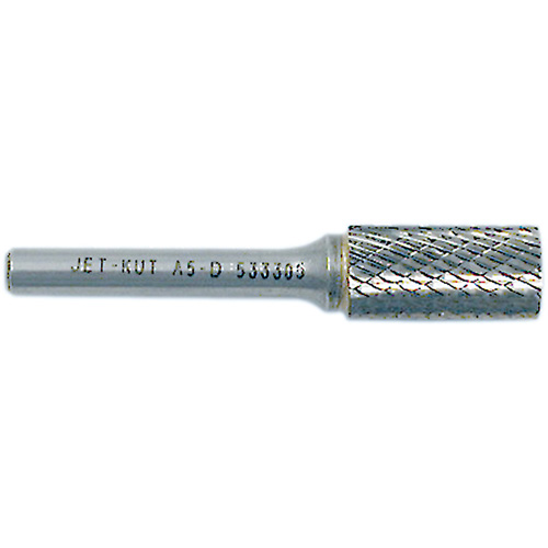 JET 533301 JET-KUT Cylindrical Shape Bur, 1/4" Dia., 1/4" Shank, 5/8" Depth of Cut