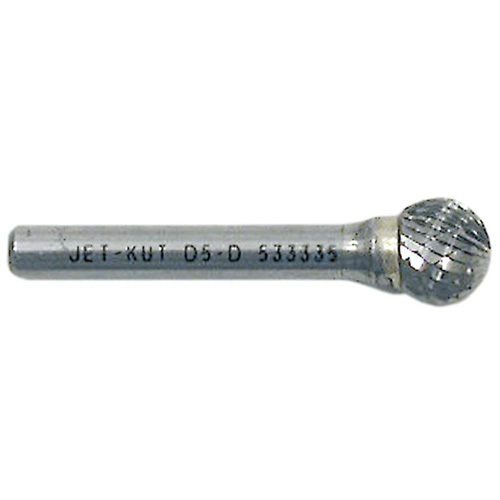 JET 533333 Ball Shape Bur, 3/8" Dia., 1/4" Shank, 5/16" Depth of Cut