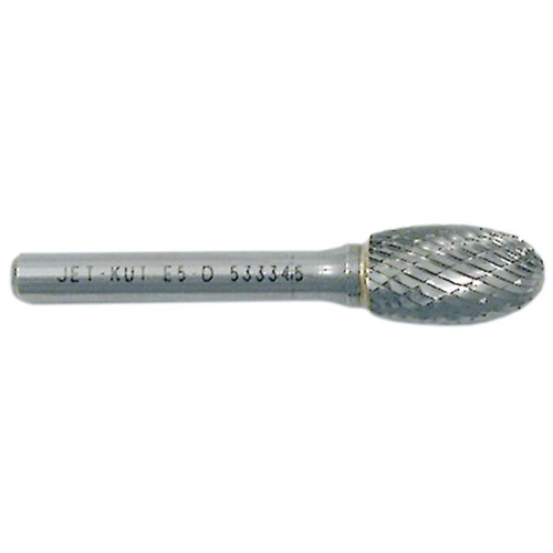 JET 533345 Fraise rotative de forme ovale, 1/2" dia., 1/4" Tige, 7/8" Prof. de la coupe