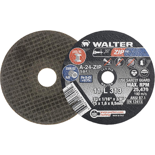 WALTER SURFACE TECHNOLOGIES Portable Small Diameter Reinforced CutOff