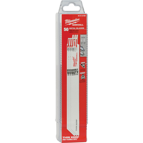 Milwaukee 48-01-6188 Sawzall&reg; Reciprocating Saw Blades, Bi-Metal, 18 TPI, 9" L x 3/4" W