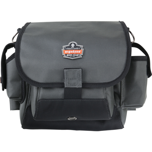 Ergodyne 13642 Arsenal&reg; 5518 Topped Tool Pouch, Ballistic Nylon, 16 Pockets, Grey