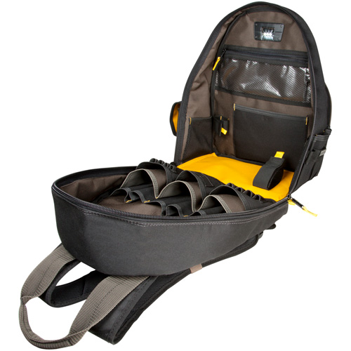 Kuny's L255 Techgear 53-Pocket Tool Backpack, 16" L x 13-1/4" W, Black, Polyester