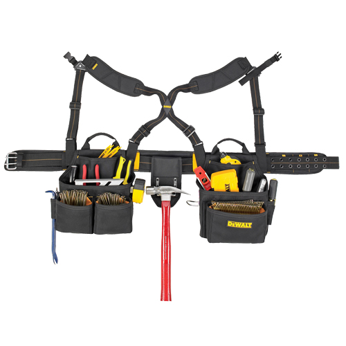 DEWALT 19 Pocket Suspender Tool Belt Combo TEQ605 (DG5641) Shop Tool