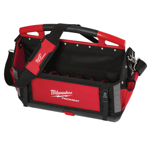 Milwaukee 48-22-8320 Fourre-tout Packout, Nylon balistique, 32 pochettes, Noir/Rouge