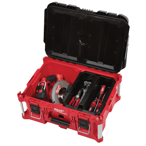 Milwaukee 48-22-8425 Grande boîte &agrave; outils Packout, 22" x 16" x 11", Noir/Rouge