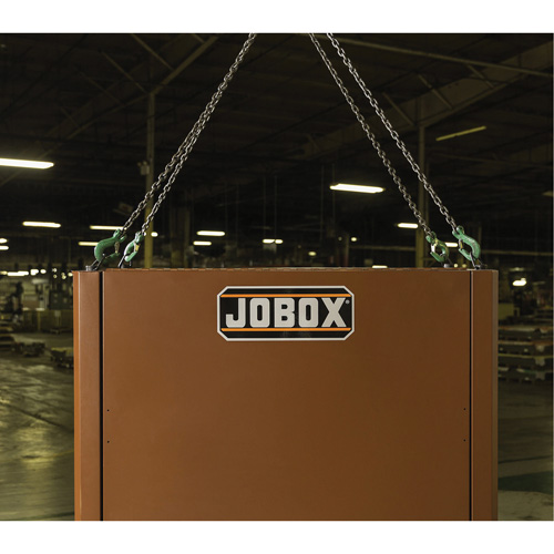 Jobox By Crescent 1-510990 Field Office Jobsite Box, 33" W x 63" D x 80" H, Steel, Red