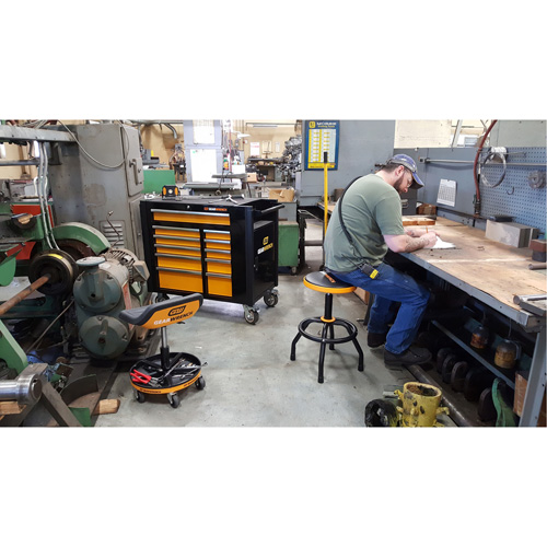 Gearwrench 83169 Chariot &agrave; outils &eacute;lectrique, 11 tiroirs, 42-1/2" la x 24-7/16" p x 41" h, Noir/Orange