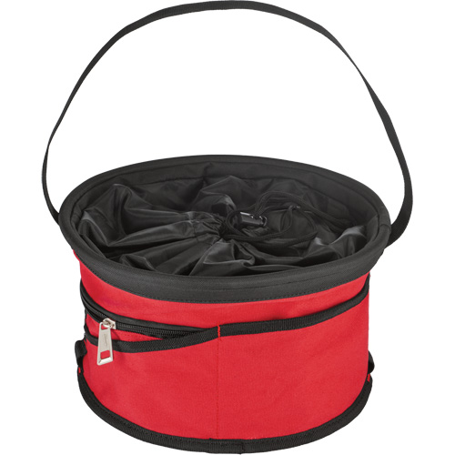 Milwaukee 48-22-8170 Parachute Organizer Bag, 11-4/5" L x 11-4/5" W x 11" H, Nylon, Black/Red