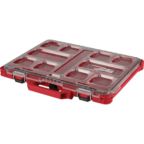 Milwaukee 48-22-8431 Organisateur profil&eacute; Packout, 19-3/4" x 16-2/5" x 2-1/2", Noir/Rouge