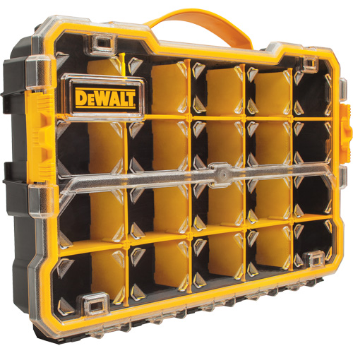 DEWALT DWST14830 Compartment Pro Organizer, 11" W x 17-5/8" D x 2-7/8" H, Black/Yellow