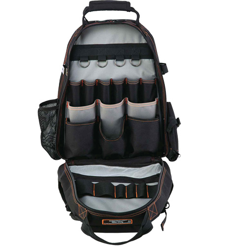 Ergodyne 13743 Arsenal&reg; 5843 Tool Backpack, 13-1/2" L x 8-1/2" W, Black, Polyester