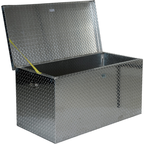 Vestil APTS-2448 Boîte &agrave; outils portative en t&ocirc;le larm&eacute;e d'aluminium, 25-1/16" P x 49-1/4" la x 24" h, Argent