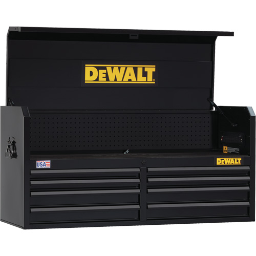 DEWALT DWST25181 Tool Chest, 51-1/2" W, 8 Drawers, Black
