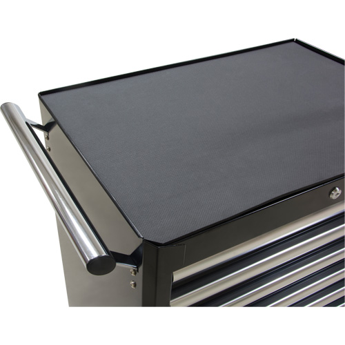 Aurora Tools TER065 Industrial Tool Cart, 7 Drawers, 27" W x 18-3/4" D x 39" H, Black