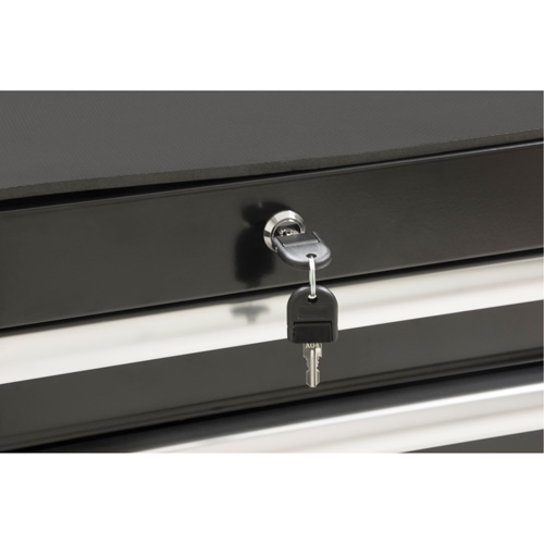 Aurora Tools TER065 Industrial Tool Cart, 7 Drawers, 27" W x 18-3/4" D x 39" H, Black