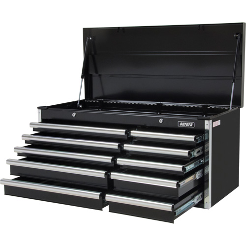Outils Aurora TER068 Coffre &agrave; outils industriel, 41" la, 10 tiroirs, Noir