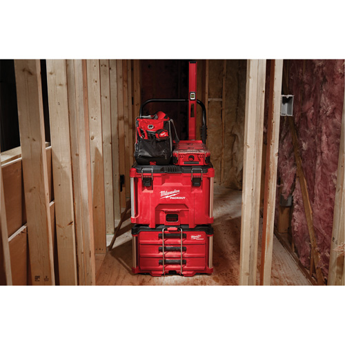 Milwaukee 48-22-8429 Boîte &agrave; outils Packout, 15-1/2" x 21-4/5" x 16-9/10", Noir/Rouge