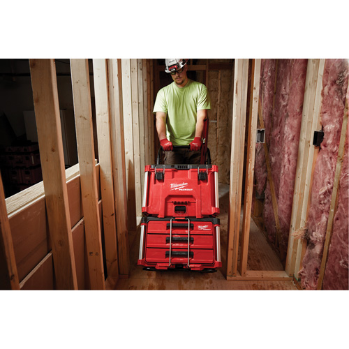 Milwaukee 48-22-8429 Boîte &agrave; outils Packout, 15-1/2" x 21-4/5" x 16-9/10", Noir/Rouge