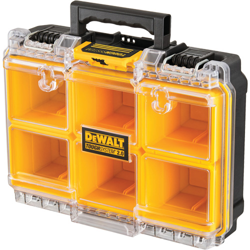 DEWALT DWST08020 ToughSystem&reg; 2.0 Deep Compact Organizer, 14-1/2" x 10-1/2" x 5-1/5", Yellow