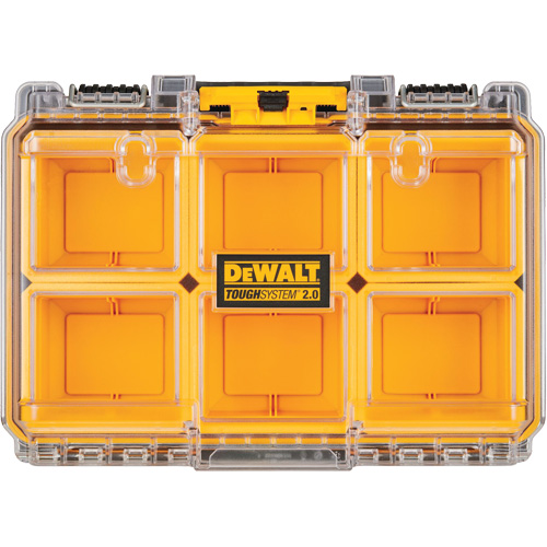 DEWALT DWST08020 ToughSystem&reg; 2.0 Deep Compact Organizer, 14-1/2" x 10-1/2" x 5-1/5", Yellow